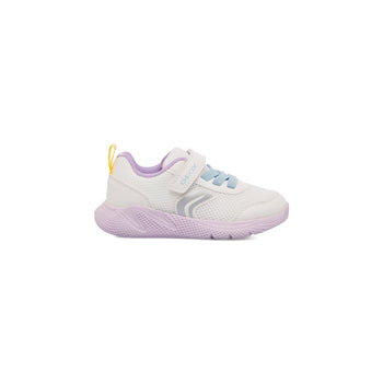 Sneakers traspiranti primi passi bianche e lilla da bambina Geox Sprintye, Scarpe Primi passi, SKU k221000011, Immagine 0
